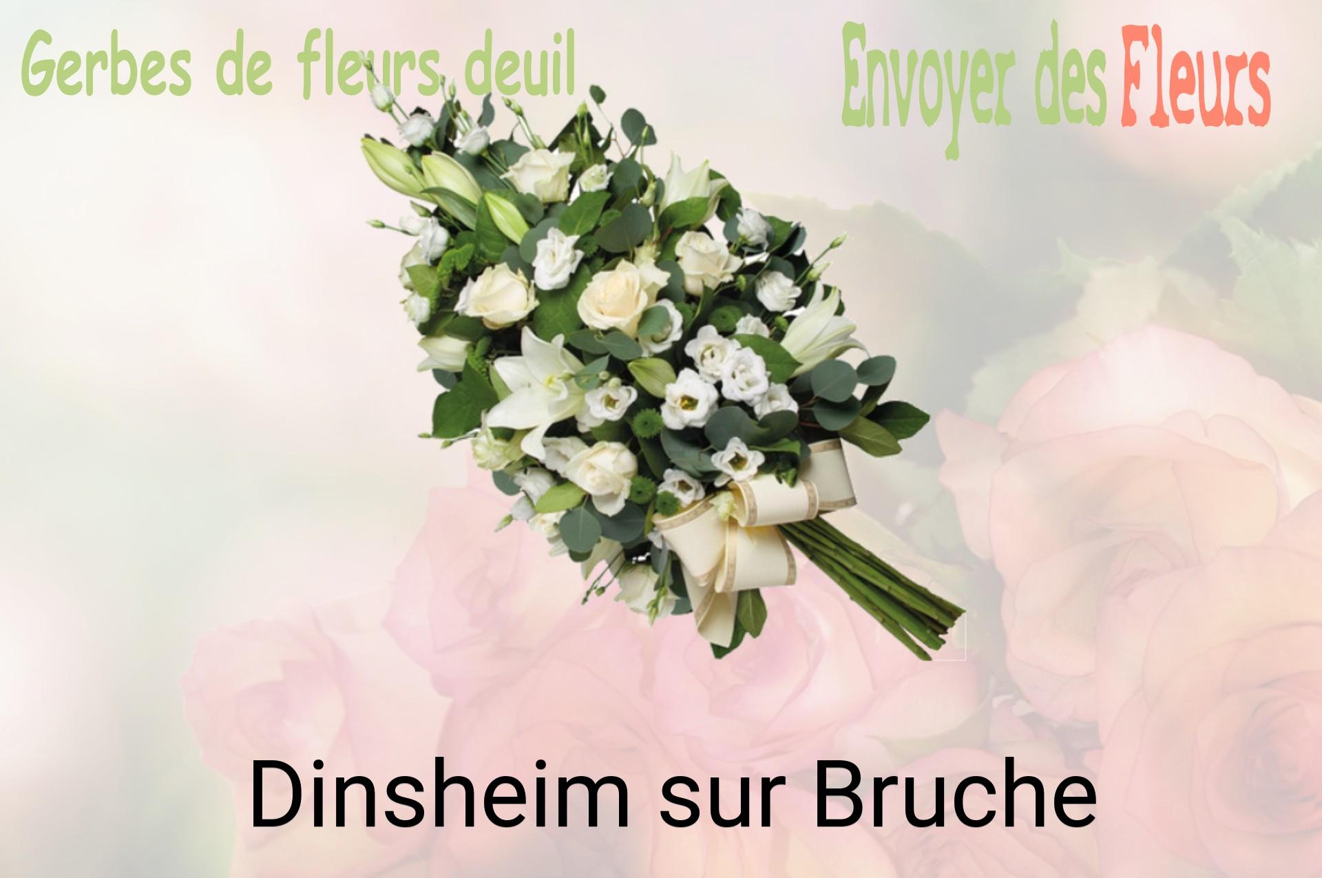 Gerbe de fleurs de deuil livrée à Dinsheim-sur-Bruche